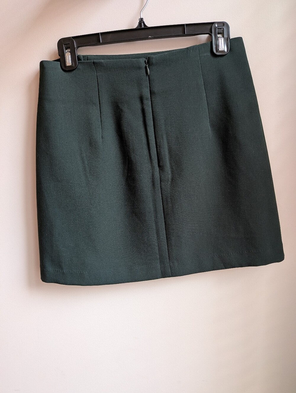 Dark Green Women's A-Line Mini Skirt - Picture 3 of 3